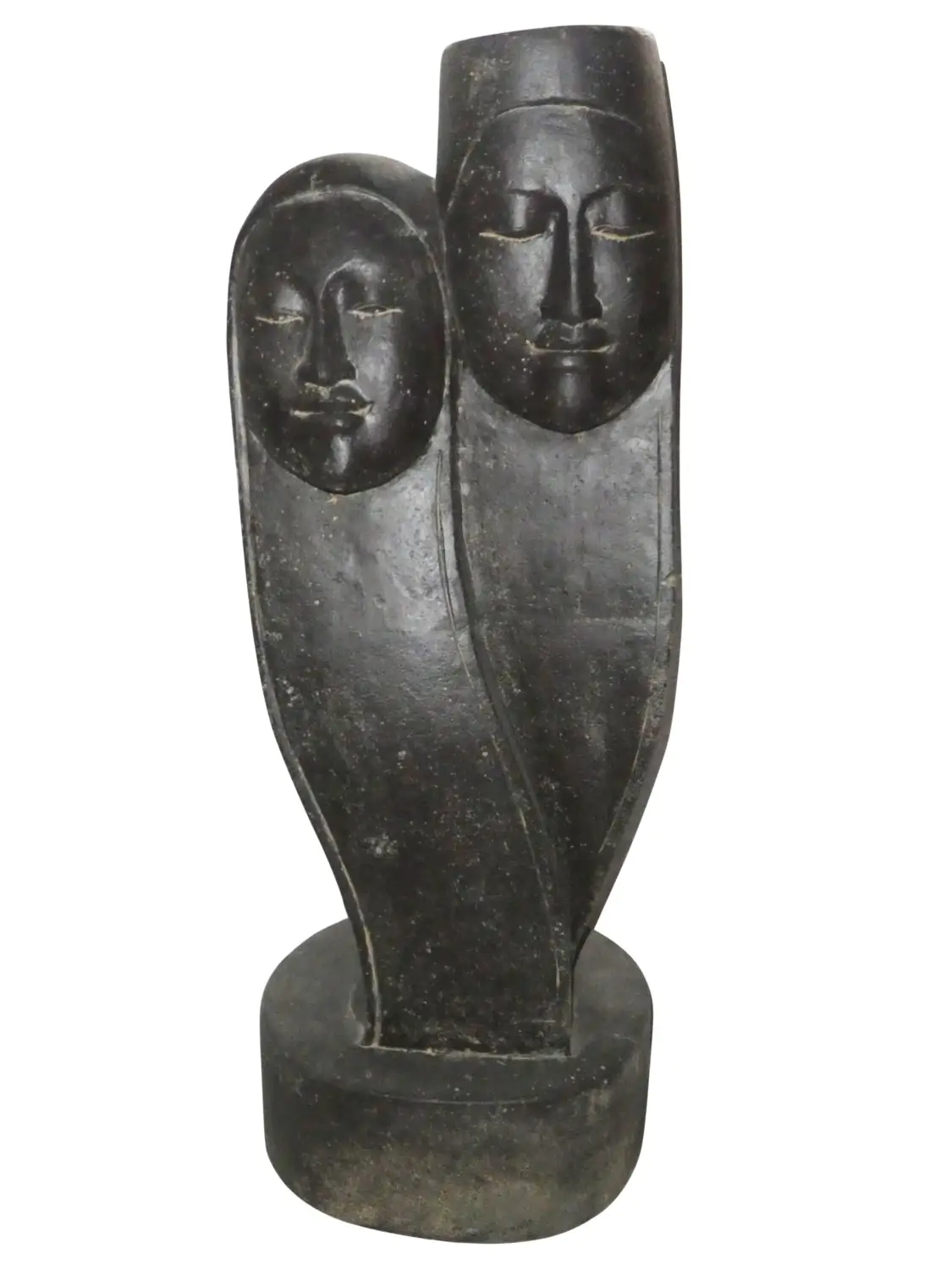  Product image 1 of the product “Abstract couple as sculpture, cast stone, antique finish. In the sizes from 90 to 120cm. ”